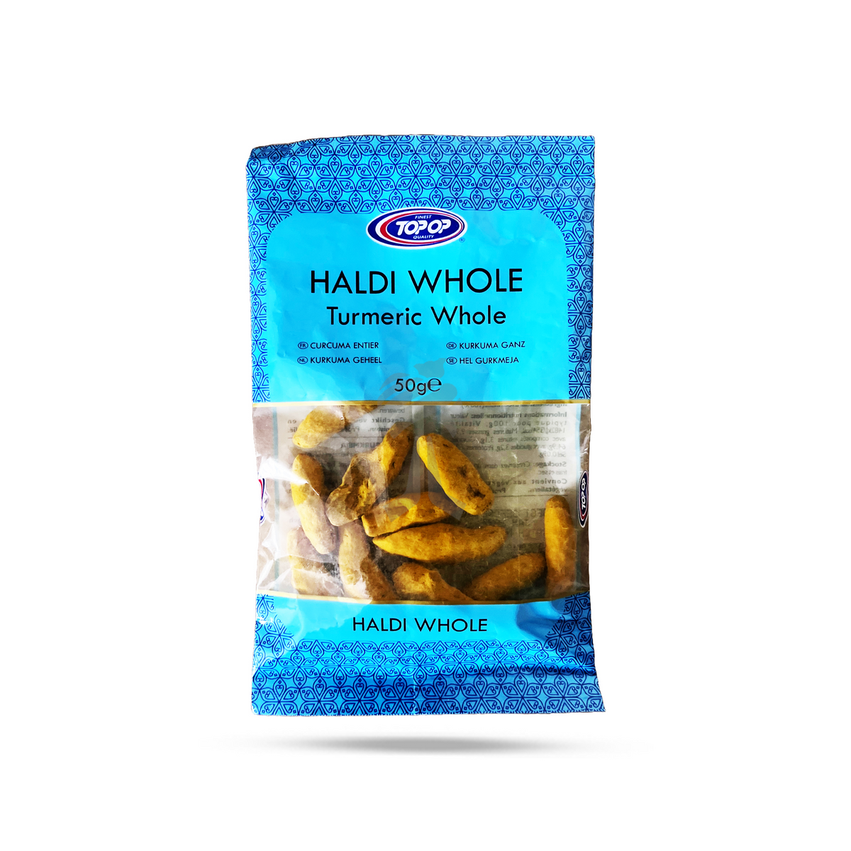 Top Op Haldi Whole (Turmeric Whole) 50g - Raw Root Spice