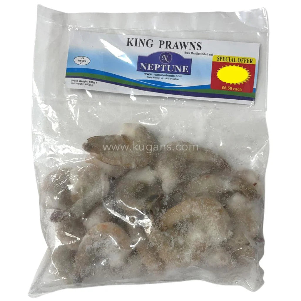 Neptune King Prawn Raw Hso 600g Ocean Fresh & Flavorful