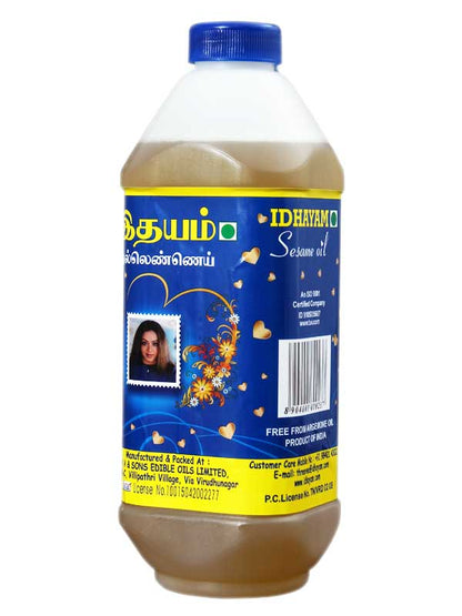 Idhayam Sesame Oil (Gingelly Oil) 1L