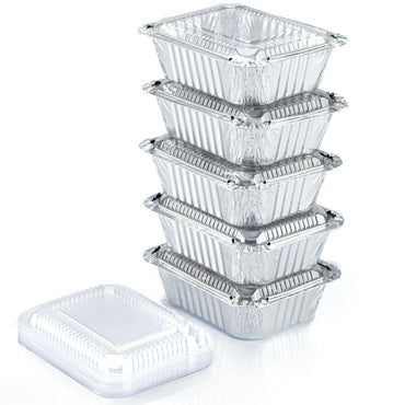 Aluminium Foil Containers + Lids 5pcs No. 10 (MFC11)