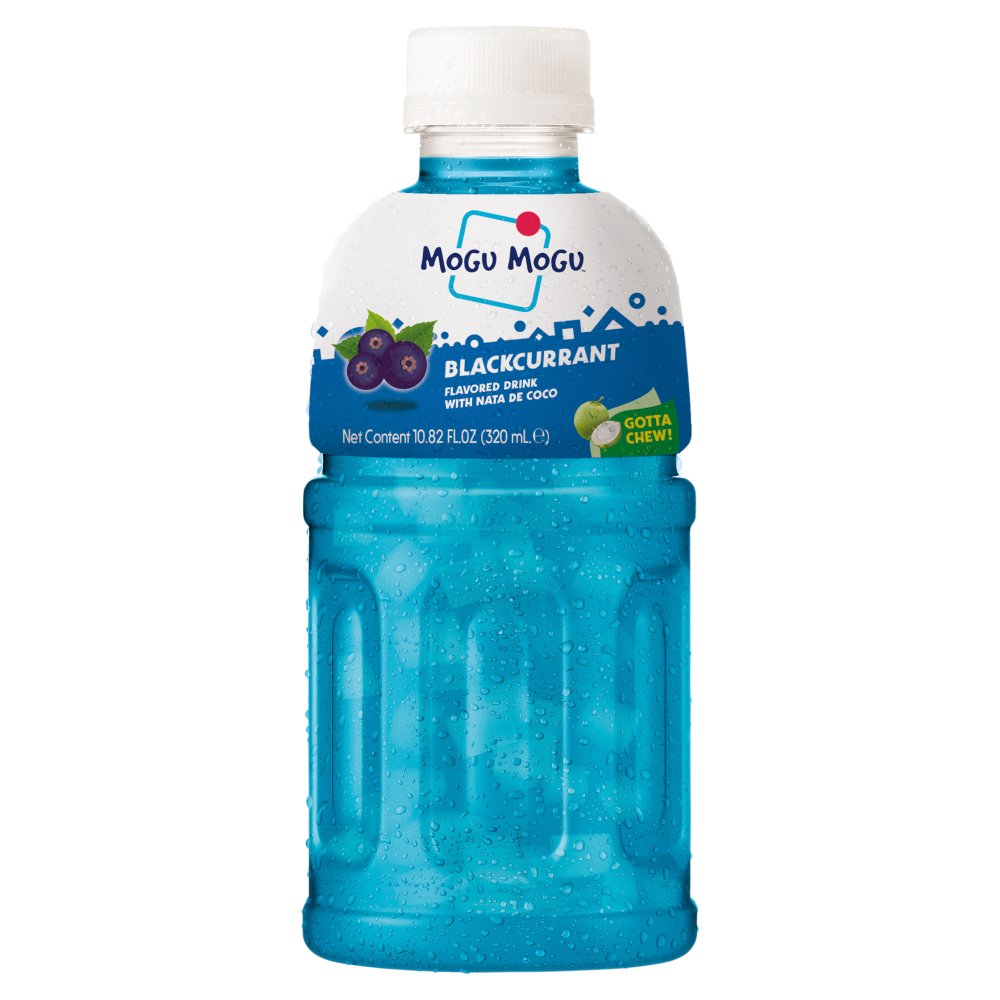 Mogu Mogu Blackcurrant Flavoured Drink with Nata de Coco 320ml