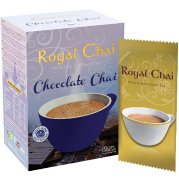 Royal Chai Chocolate Chai - Instant Chocolate Chai Mix | 10 Cups