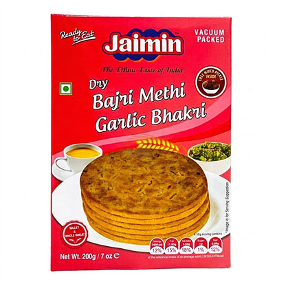 Jaimin Bajri Methi Garlic Bhakri 200g (Pack of 2)