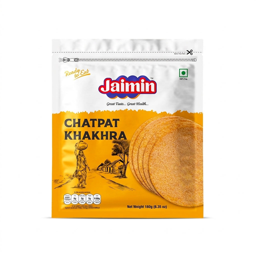 Jaimin Chatpat Khakhra 180g � Tangy, Spicy & Crunchy Snack
