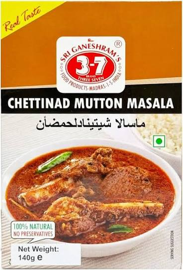 777 Chettinad Mutton Masala 140g (Spicy South Indian Curry Mix)
