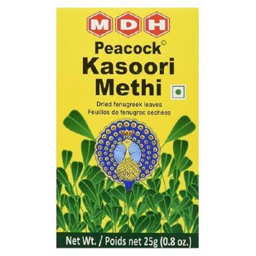 MDH Peacock Kasoori Methi 100g - Aromatic Dried Leaves