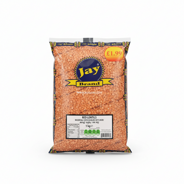 Jay Brand Masoor Dal (Red Lentils) 1kg
