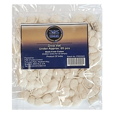 Heera Round Diva Cotton Wicks (65Pcs)