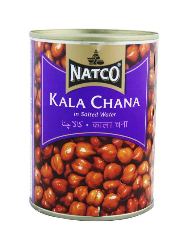 Natco Kala Chana in Salted Water 400g (Pack Of 6)