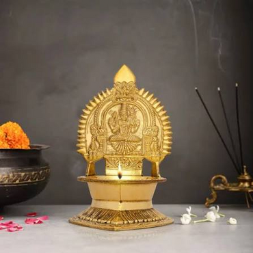 Amman Vilakku (6.5 Inch) - Traditional Brass Lamp