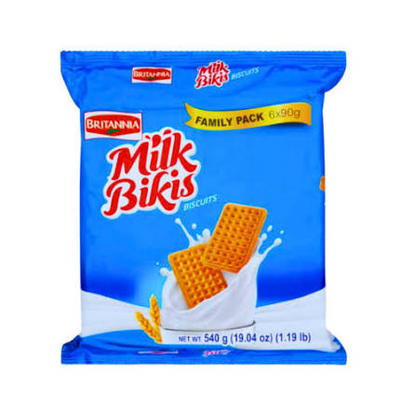 Britannia Milk Bikis Family Pack 540g (Pack of 2) � Soft & Delicious Milk Biscuits