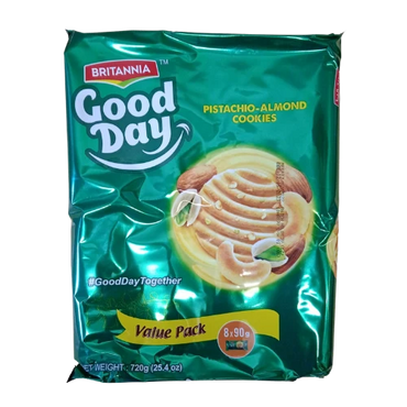 BRITANNIA GOOD DAY PISTA BADAM COOKIES FAMILY PACK (8X81G)