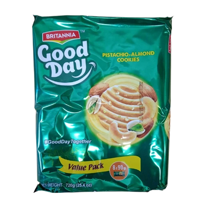 BRITANNIA GOOD DAY PISTA BADAM COOKIES FAMILY PACK (8X81G)
