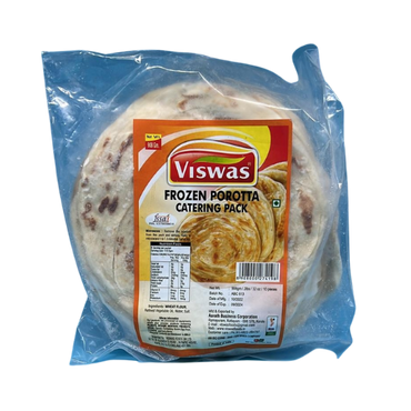 Viswas Family Pack Frozen Porotta 908g - Easy Meal Flatbread