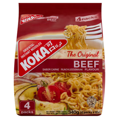Koka Noodles Beef Flavour(Pack of 4) 85g
