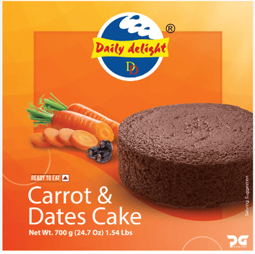 Daily Delight Carrot & Dates Cake 700g - Delicious Dessert Cake