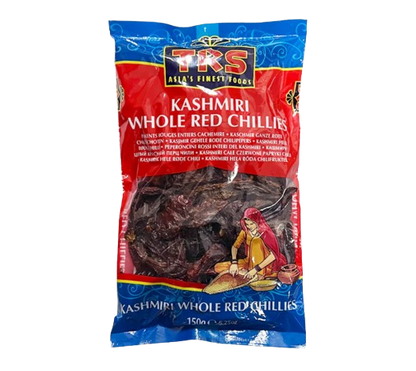 TRS Chilli Whole Kashmiri 150g � Mild Colorful Chillies