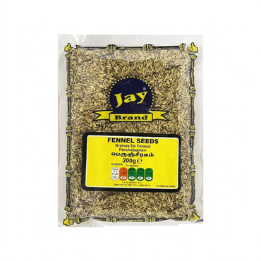 Jay Brand Fennel Seeds 200g � Digestive Spice Seeds