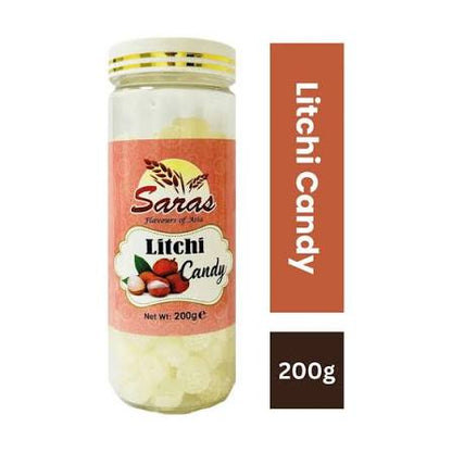 Saras Litchi Candy 200g