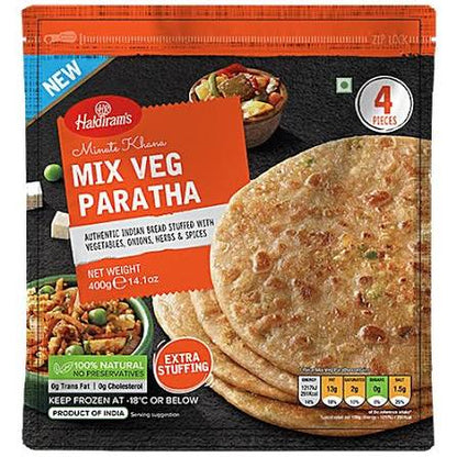 Haldiram's Mix Veg Paratha 400g - Assorted Vegetable Filling