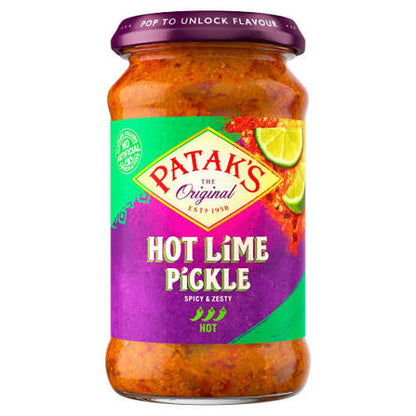Pataks Lime Pickle Hot 283g