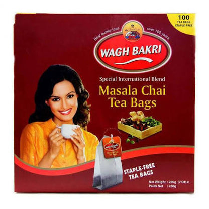 Wagh Bakri Masala Chai Tea Bags 200g - Easy Spiced Bags