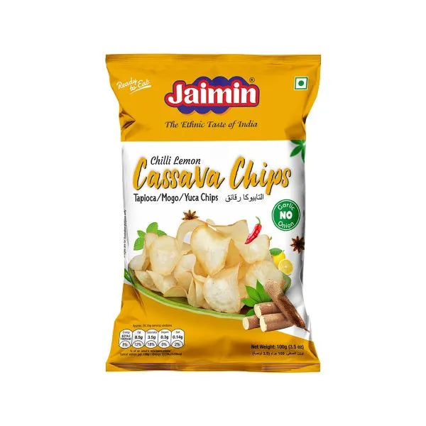 Jaimin Masala Cassava Chips 100g - Spicy Crunchy Cassava Chips