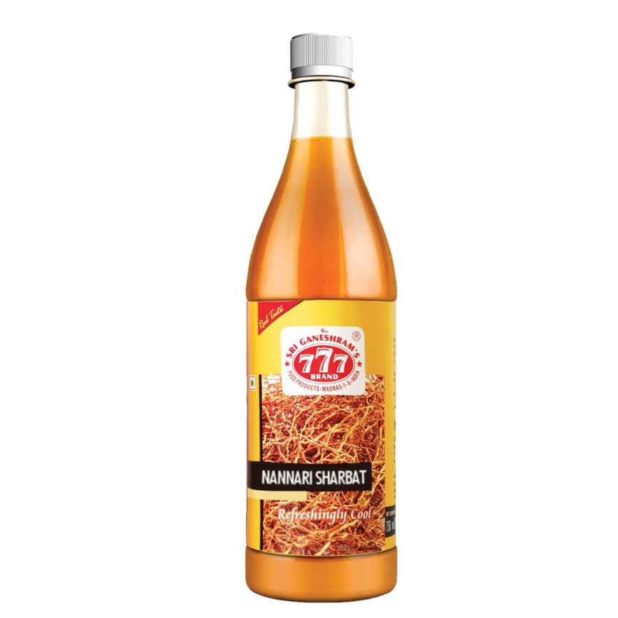 777 Nannari Sharbat 750ml  (Traditional Herbal Cooling Syrup)