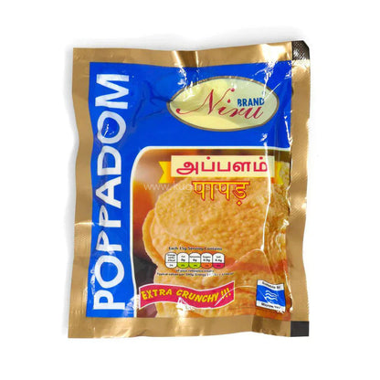 Niru Poppadom Small 150g - Ideal for Festive Meals