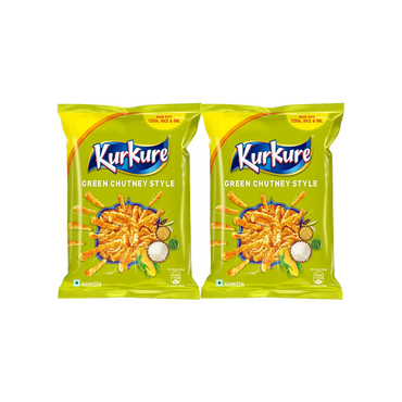 Kurkure Green Chutney Style (Pack of 2) 100g