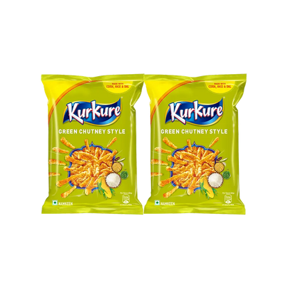 Kurkure Green Chutney Style (Pack of 2) 100g
